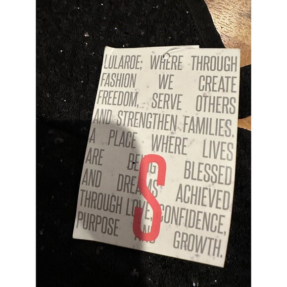 LuLaRoe Elegant Carly Crystal Sparkle Black Dress – Size‎ Small (NWT) - Picture 5 of 8